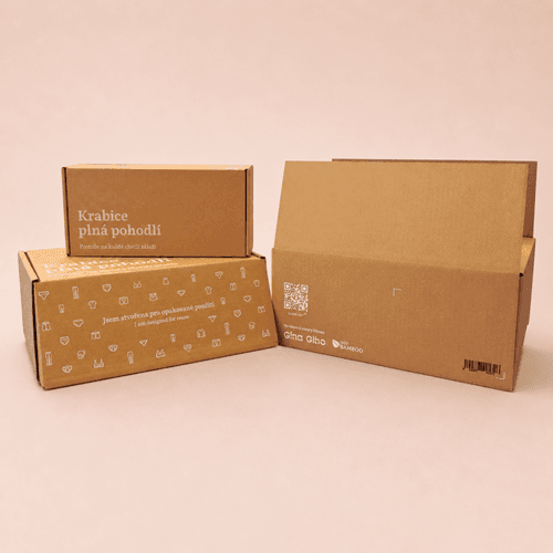 Chytré balení bez lepicí pásky pro ecobamboo 3 Ecobamboo - reference - ukázka realizace 2